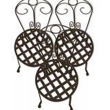 Set of.6 forged chairs