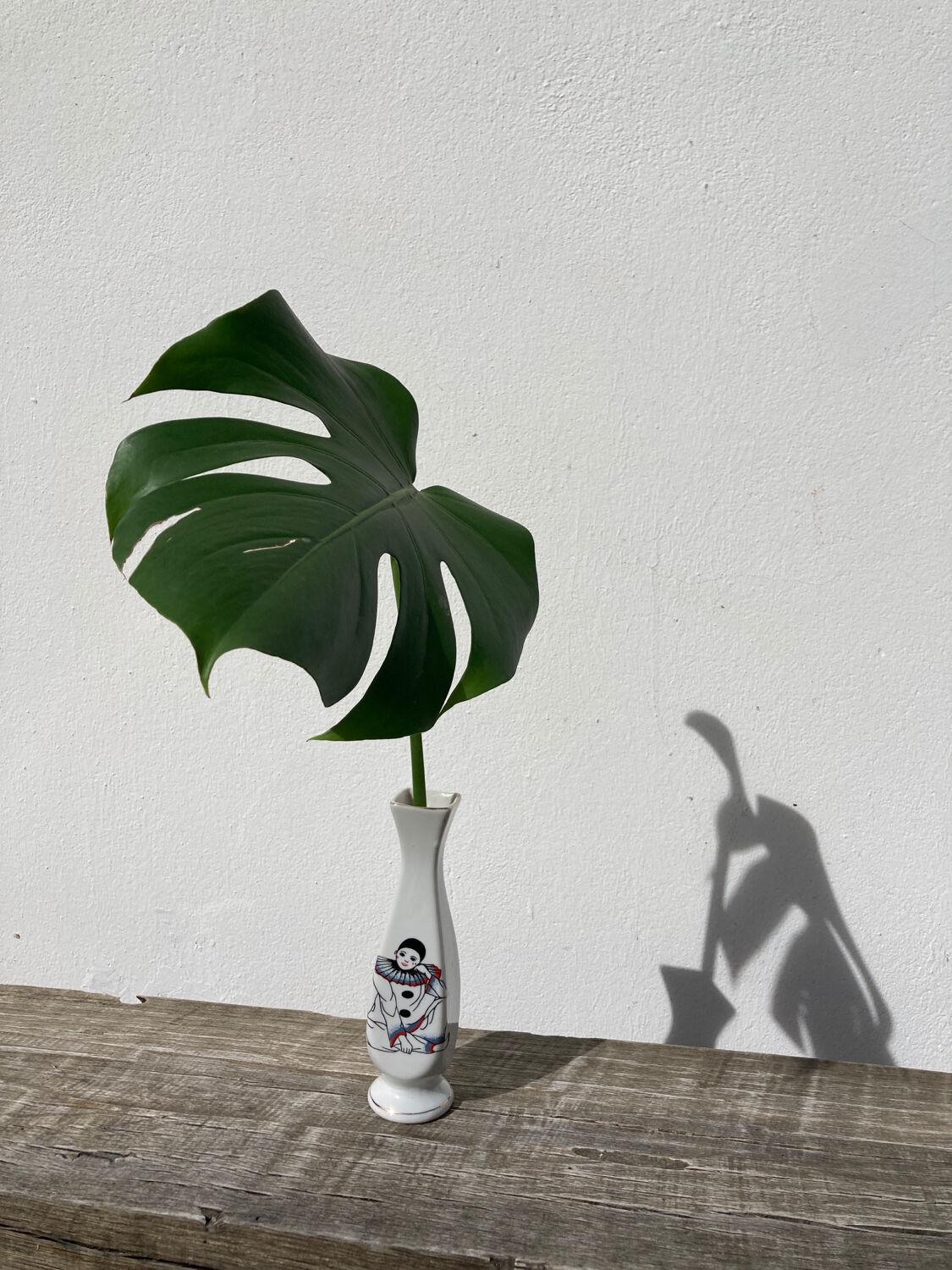 Petit vase blanc pierrot