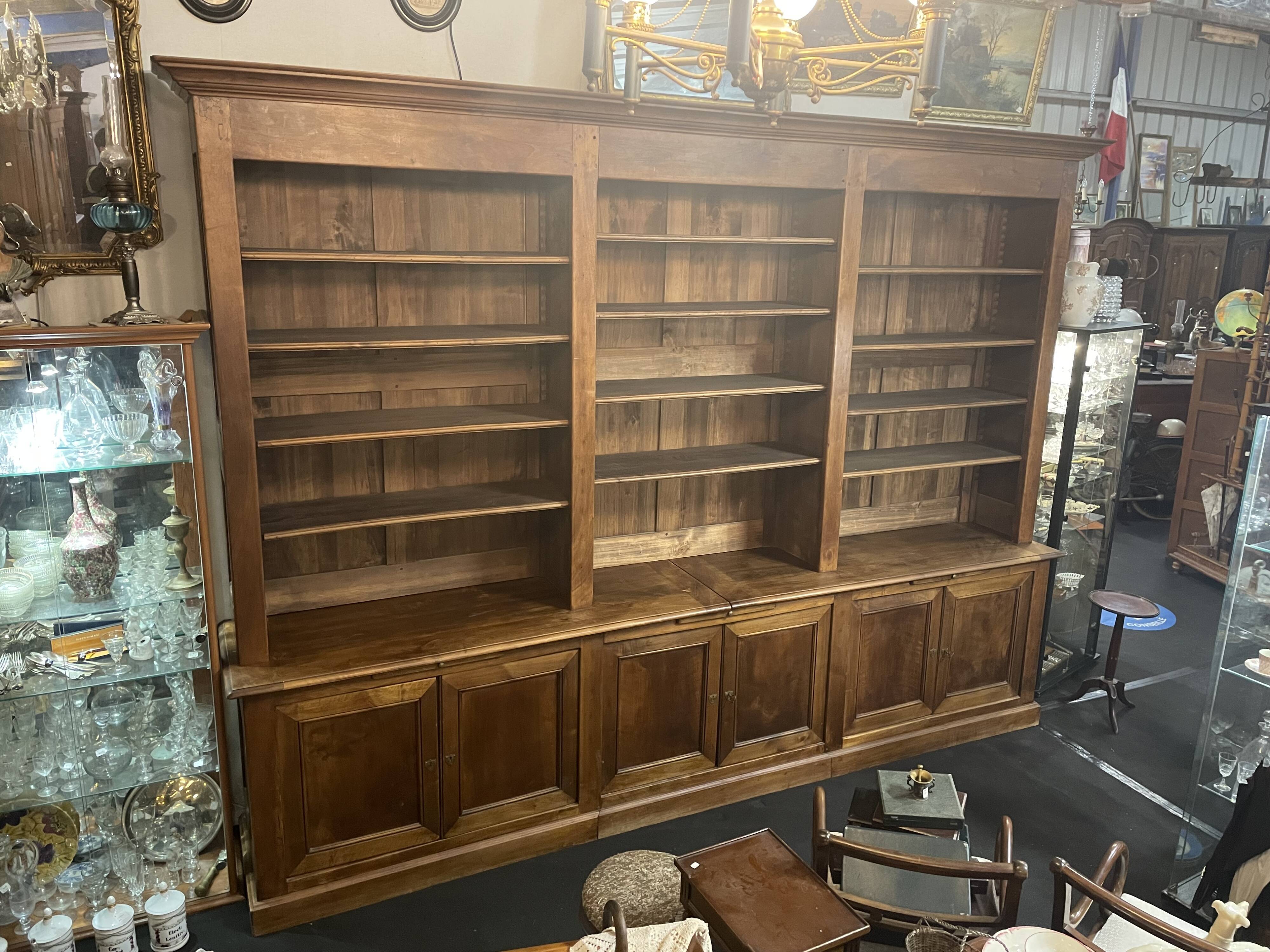 Library walnut apothecary furniture