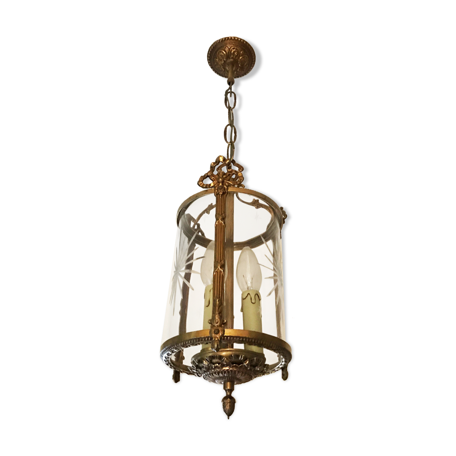 Bronze corridor hanging lamp