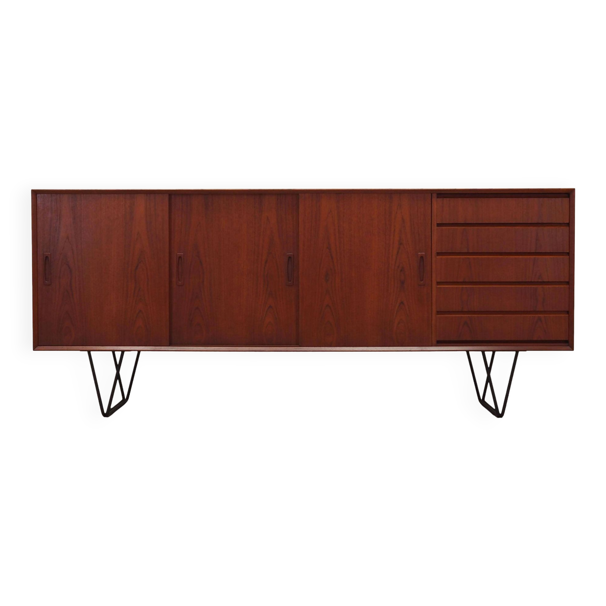 Buffet en teck, design danois, années 1970, production : Danemark