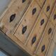 Antique German pine shop cabinet, early 20th century