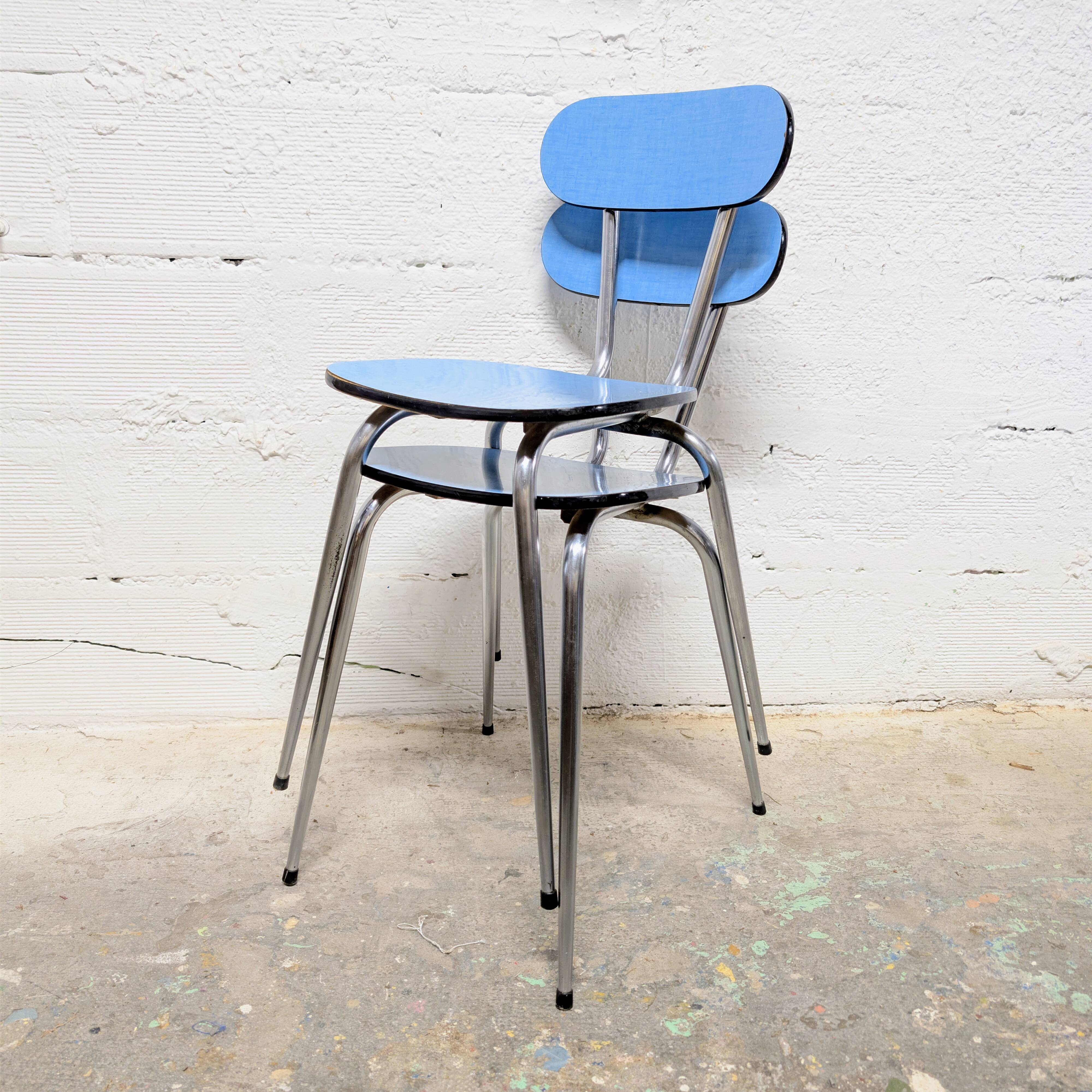 Pair of Formica chairs
