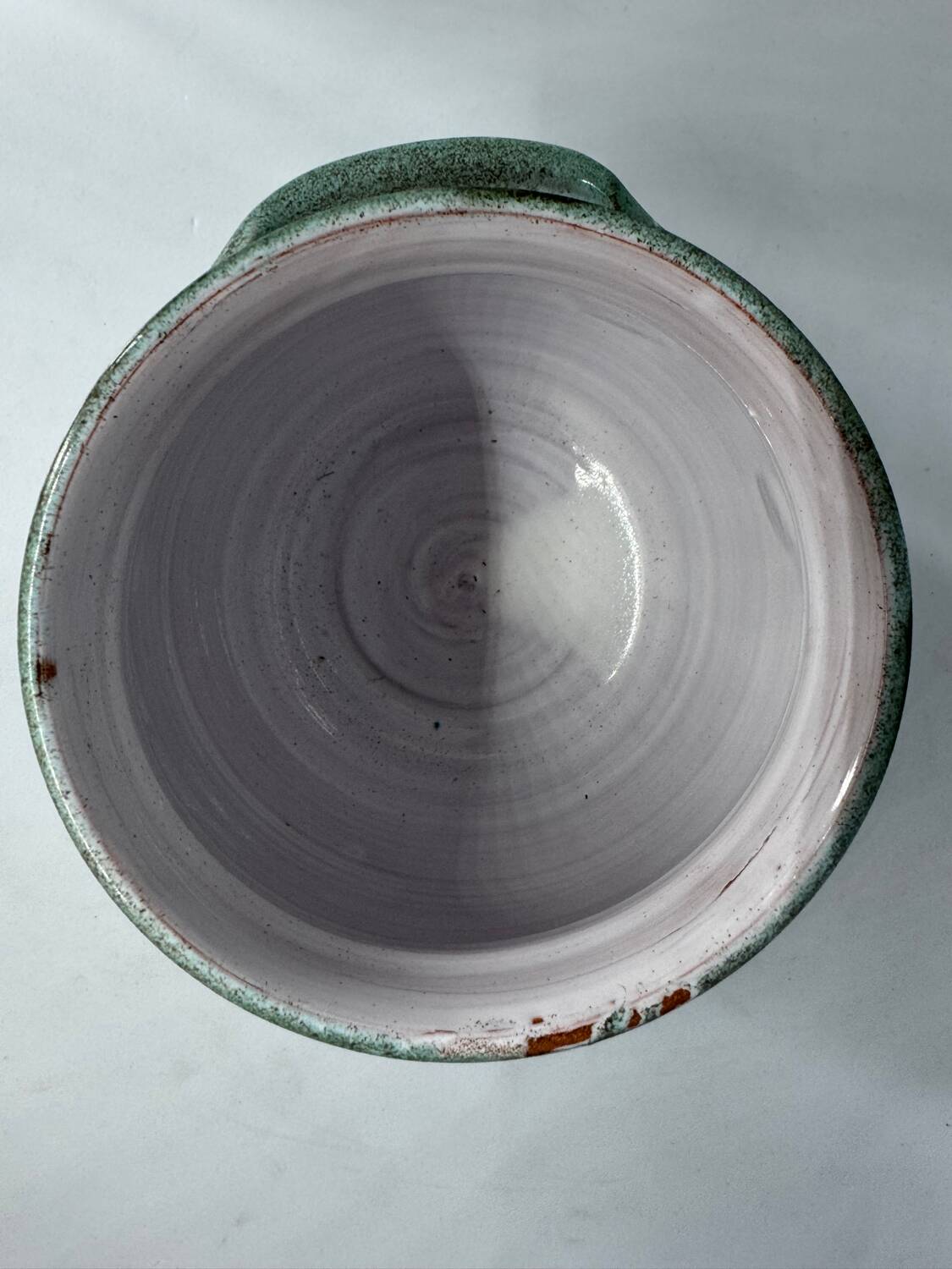 Green ceramic pot Le Frasnois