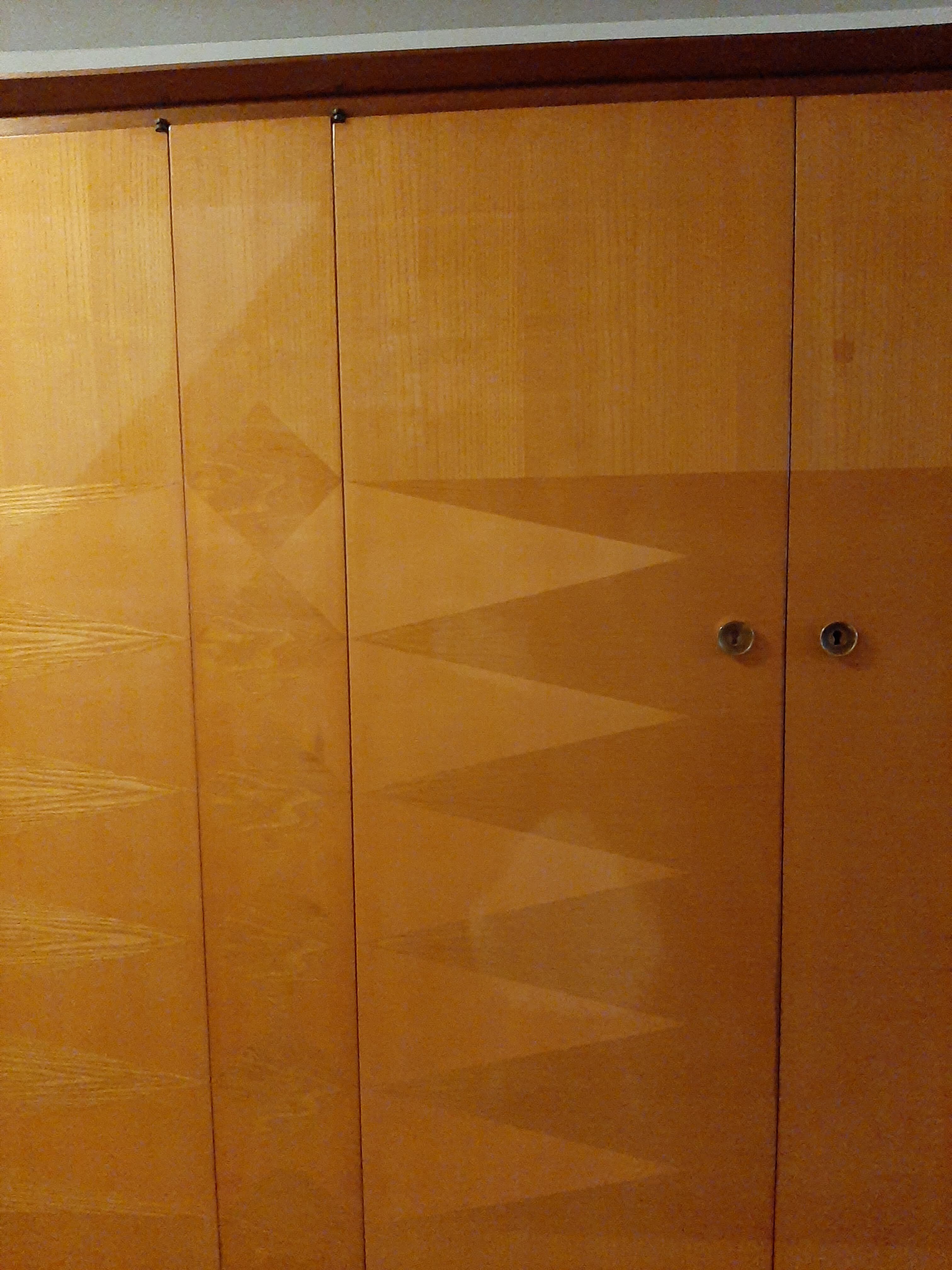 Vintage lacquered wood closet