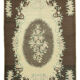 1950s hand-knotted antique turkish beige rug 148 cm x 270 cm