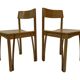 Vintage wooden chair 1980s minimalist design unique
