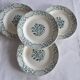 Ensemble de 4 assiettes à dessert Digoin Sarreguemines Modèle Versailles
