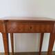 Console Louis XVI-Table d'appoint-Marqueterie-pieds sabots-années 80-Tiroir