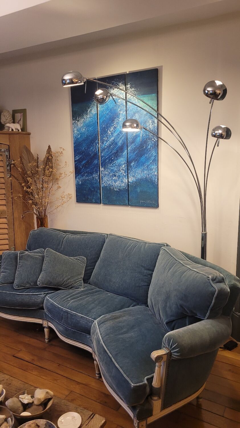Floor lamp lily of the valley 70's