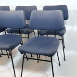 Erberto Carboni for Arflex, Set of six Delfino dining chairs. 1950s