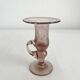 Vintage Biot bubble-blown glass candlestick