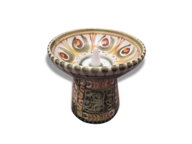 Candle is ceramic candle of quimper/Keraluc, André Horellou