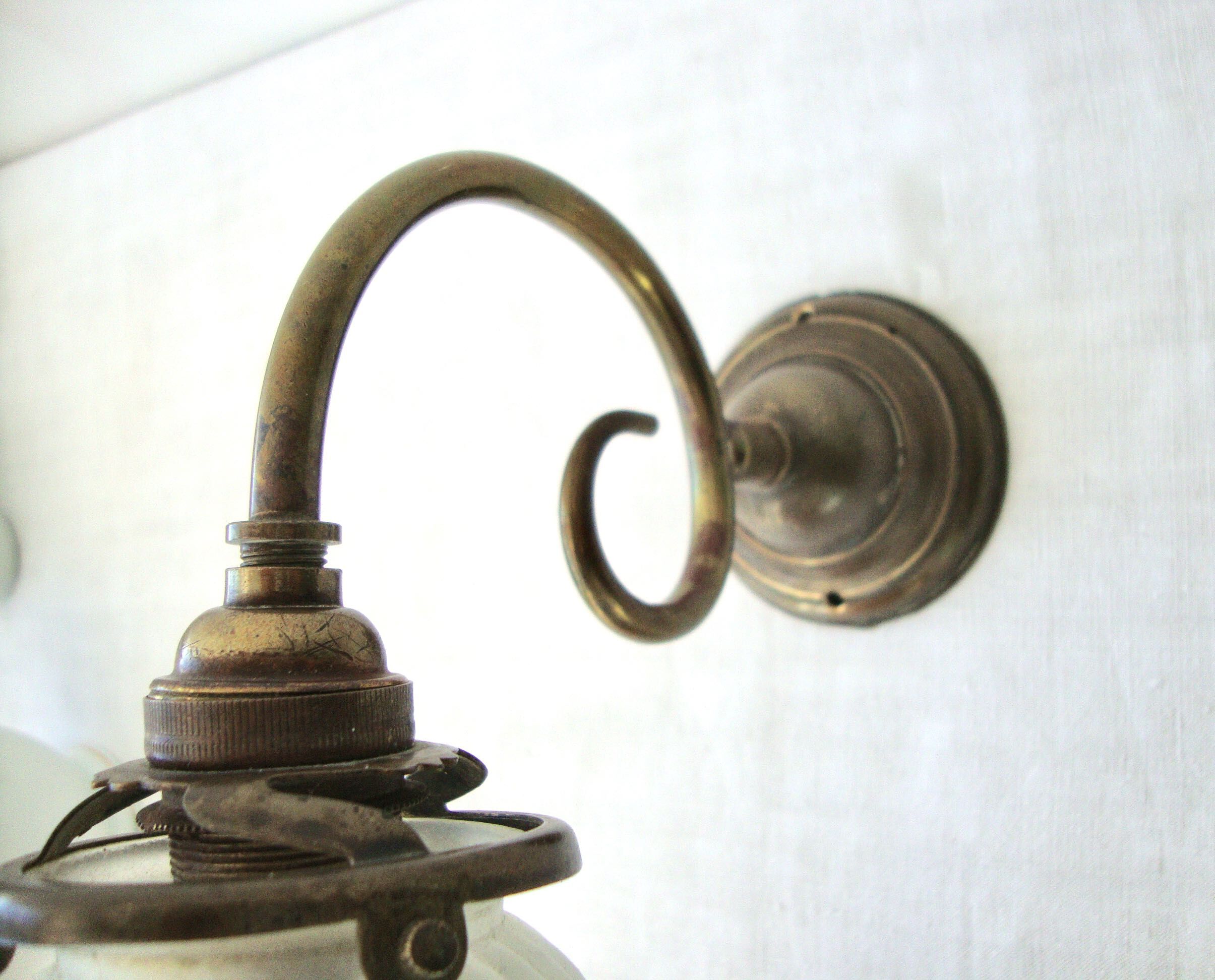 Blue tulip wall wall light