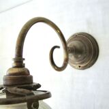 Blue tulip wall wall light