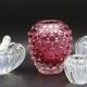 Set of 3 Blue Ercole Barovier "Bullicante" Murano Glass Vase for Barovier &