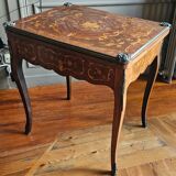 Game table in parquetry, Louis XV style