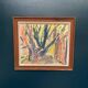 Original Swedish Oil on Panel – “Trees (Abstract Composition)” by Alam