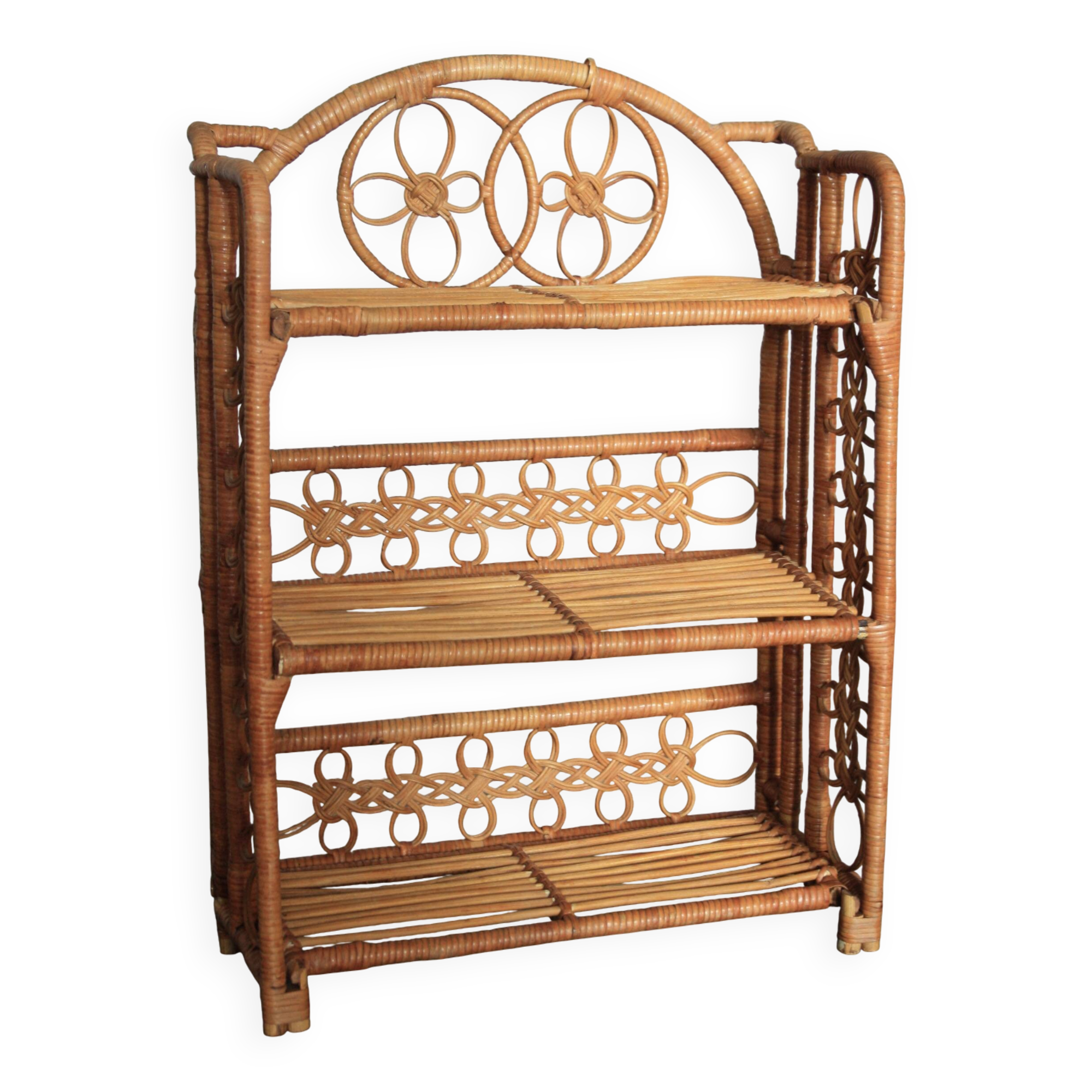Small rattan shelf