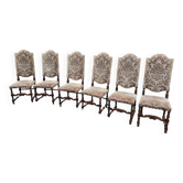 high back chairs x 6