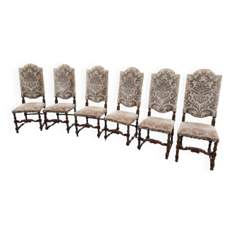 chaises à hauts dossiers x 6