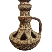 Pied de lampe brutaliste, fat lava 1970
