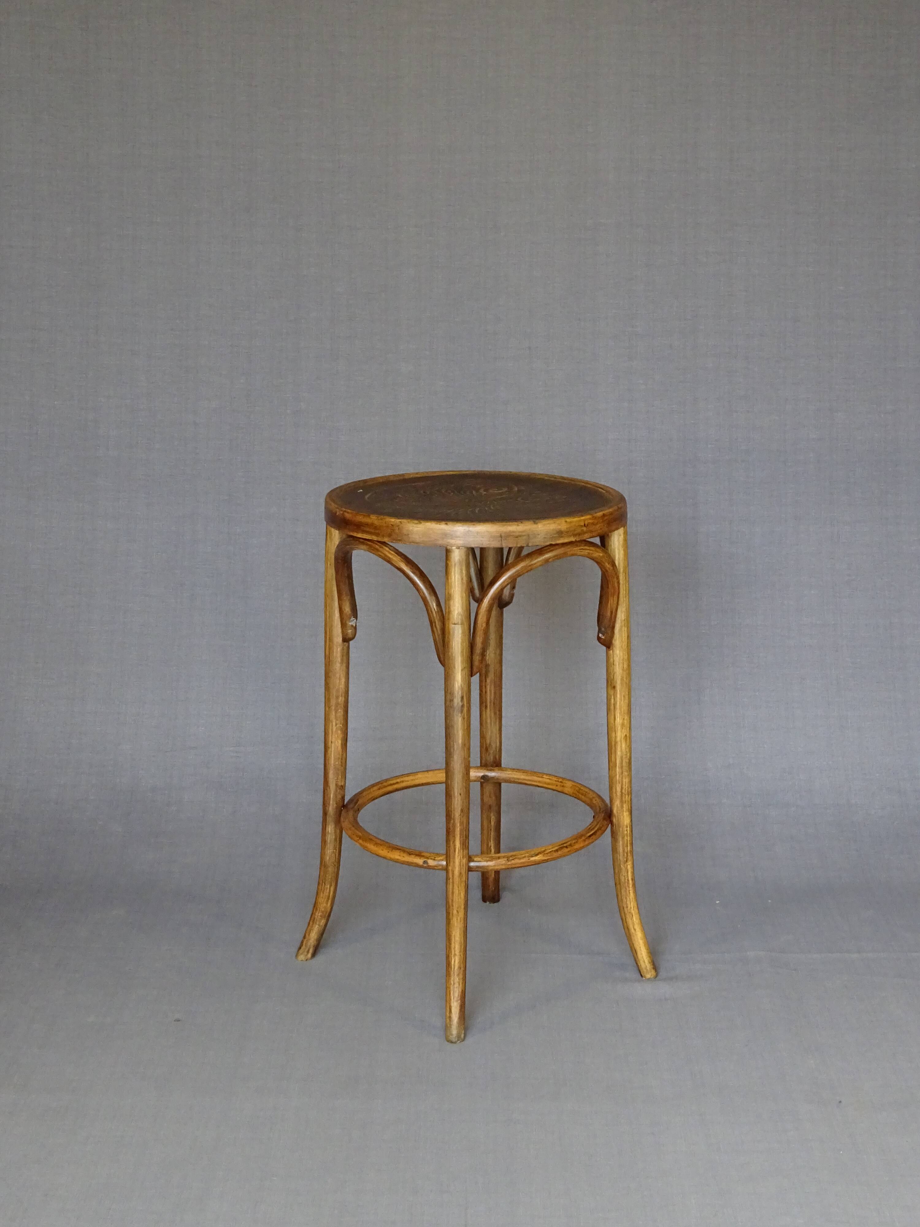 Bentwood bistro stool 38X 65 cm