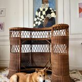 Rattan and wicker bar from the 50s/60s