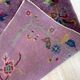 Chinese Art Deco handmade antique carpet 67cm x 124cm) 1920s