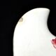 Sarreguemines saucière en faïence Favori rouge aux oiseaux