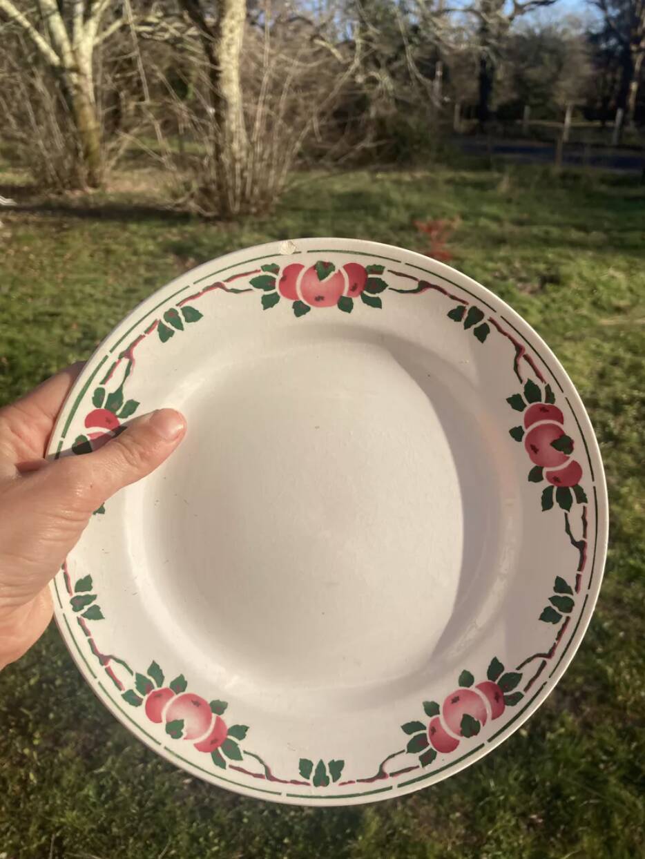 Old art deco plates Saint Amand