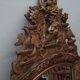 Mirror with pediment gilded carved wood late eighteenth century SB