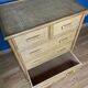 Commode vintage en rotin naturel