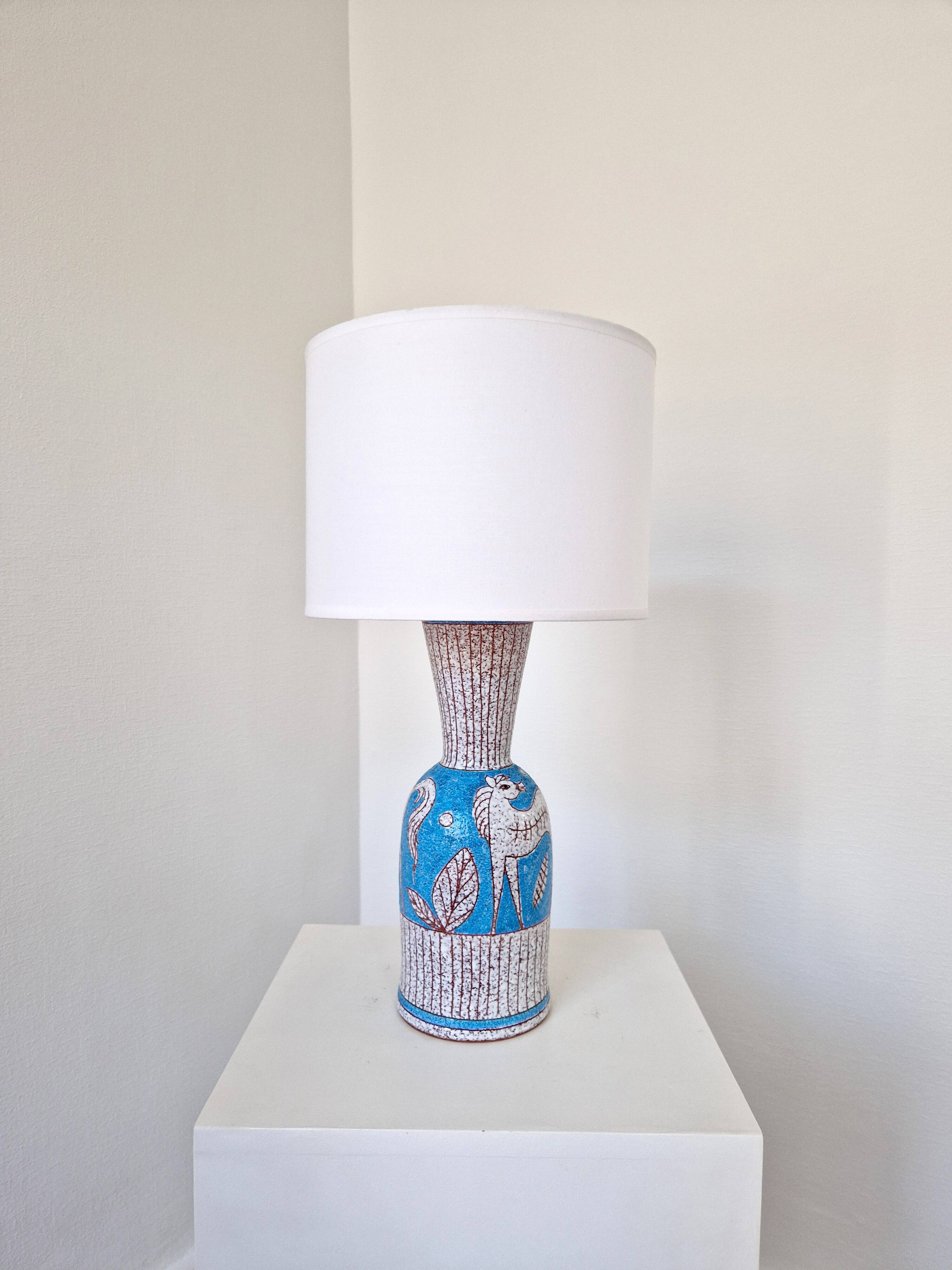 Ceramic lamp Fratelli Fanciullacci 1960
