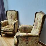 Pair of old-style armchairs