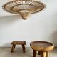 Suspension rattan saucer iron frame D:120 H:60