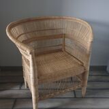 Wicker armchair