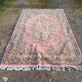 Hand-knotted wool oriental rug