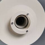 A blue minimalist hanging lamp from Lyfa Denmark 1980s.