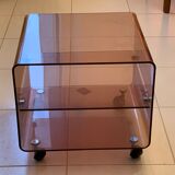 Smoked plexiglas rolling bar 70