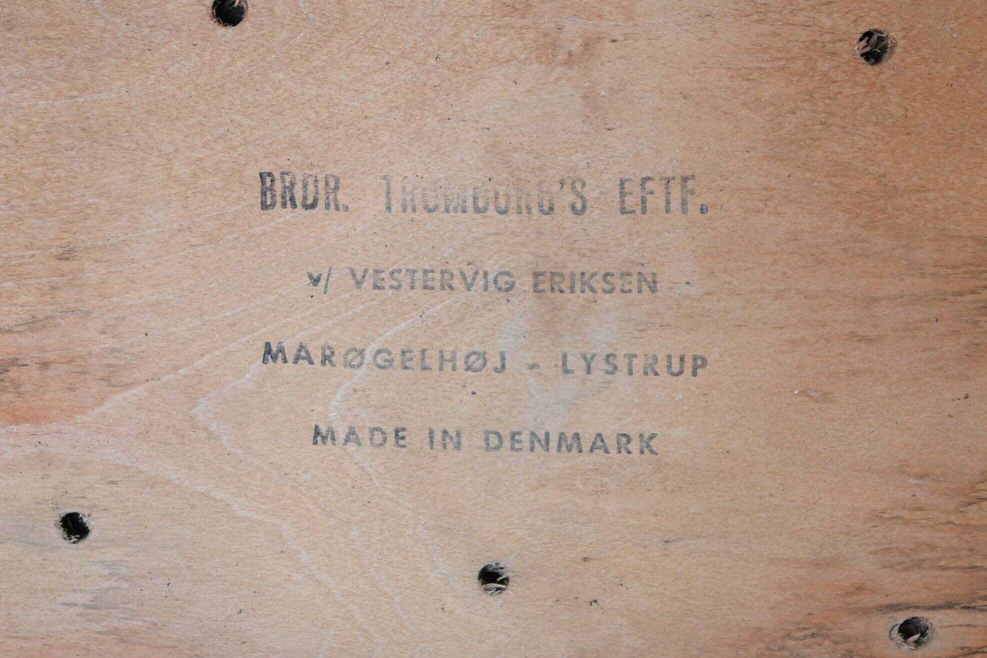 H. Vestervig Eriksen set of nine dining chairs rosewood Tromborg Denmark 1960