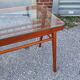 Table d'appoint ou console bois et verre par Frantisek Jirak 1960