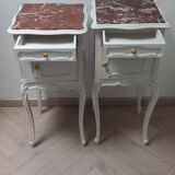 Pair of antique bedside tables