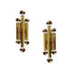 Pair Vintage Brass Wall Sconces, 60s
