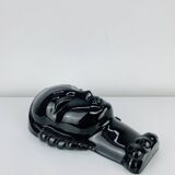 Art Deco ceramic head by Eduard Hermanutz, Villeroy & Boch, mask