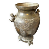 Chinese bronze baluster vase