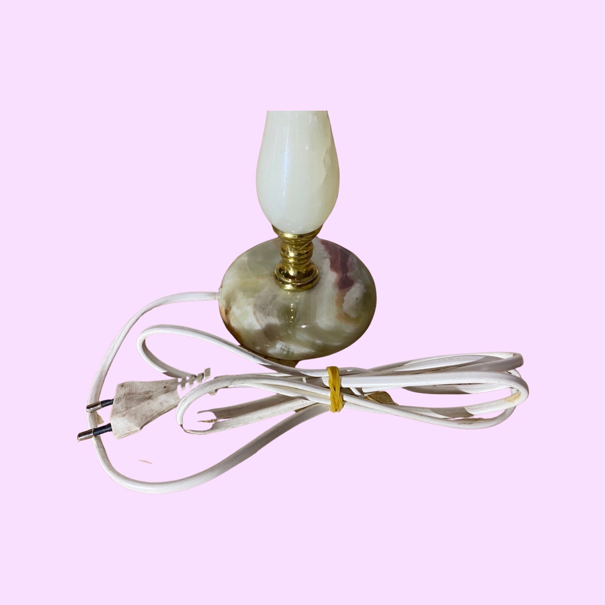 1960s green marble table lamp from denmark | vintage desk lamp green marble with brass mid-century