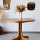 Vintage oak extendable dining table | Scandinavian design