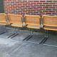 Lot de 4 chaises Cesca modèle b32 en chrome fabriqué en italie par Marcel Breuer