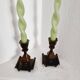 Sune Bäckström, bronze chandeliers, solid bronze, Swedish grace / Art Deco